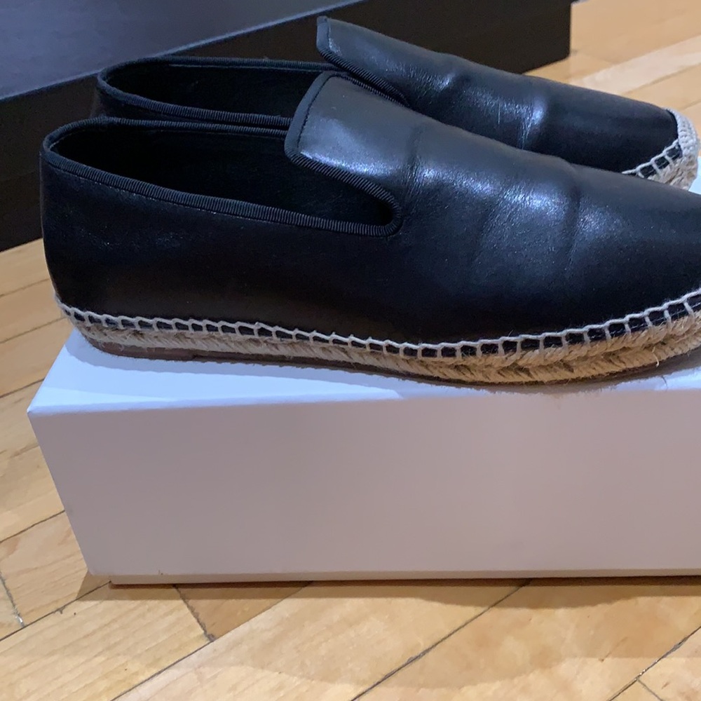 WOMENS CELINE SIZE 40 BLACK ESPADRILLES